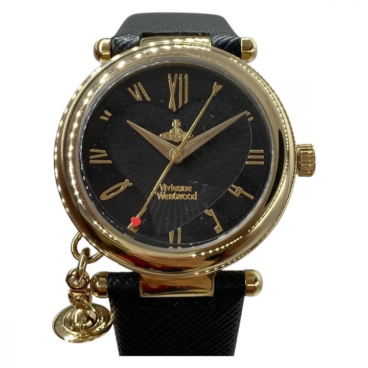 Vivienne Westwood ヴィヴィアン・ウエストウッド 腕時計 オーブ ハート クォーツ レディース 箱付  VV006GDBLK｜中古｜なんでもリサイクルビッグバン