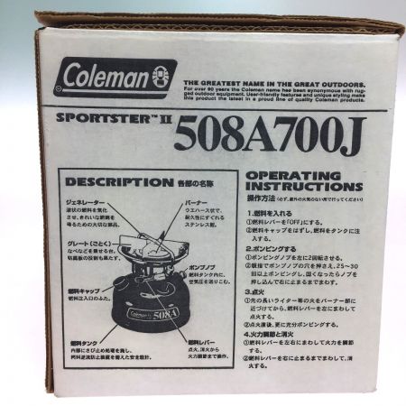  Coleman コールマン スポーツスター（Ｒ）II　508A700J  ガソリンシングルバーナー