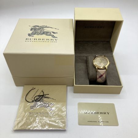  BURBERRY バーバリー The City シティ クォーツ  腕時計 ユニセックス チェック柄ベルト BU9026 箱付