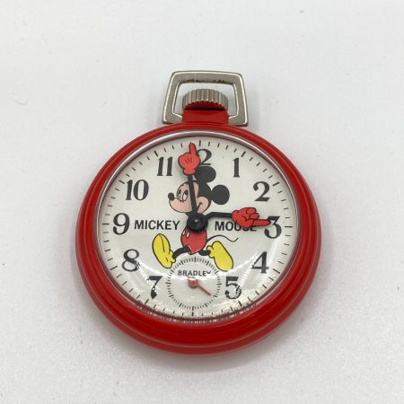   BRADLEY製 ミッキーマウス 手巻き懐中時計