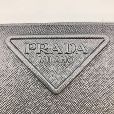  PRADA プラダ ラウンドファスナー財布 長財布 箱付 2ML317-2D1Q ブラック
