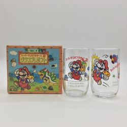 ◎◎  スーパーマリオブラザーズ２　ノベルティグラス　１９８６　サッポロ 外箱汚れあり Bランク