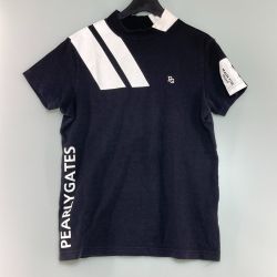 ◎◎ PEARLY GATES パーリーゲイツ ハイネック 半袖Tシャツ ブラック系 サイズ2 ゴルフウェア レディース 055-0267806 Cランク