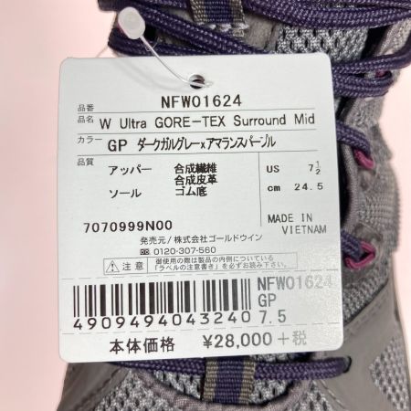  THE NORTH FACE ザノースフェイス W ULTRA GORE-TEX SURROUND MID トレッキングシューズ 24.5cm NFW01624 レディース