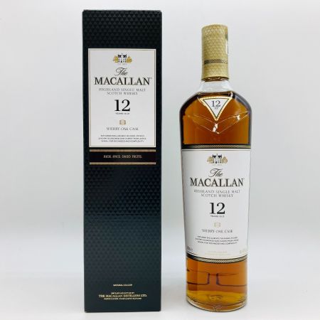  The MACALLAN マッカラン シングルモルト スコッチ ウイスキー 12年 シェリーオーク 700ml 40% 箱付 未開栓