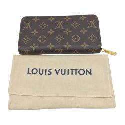 ◎◎ LOUIS VUITTON ルイヴィトン  モノグラム ジッピー・ウォレット M42616 ブラウン Bランク