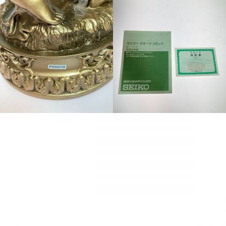  SEIKO セイコー クオーツクロック ビーナス 振り子付き ブロンズ調 置時計