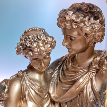  SEIKO セイコー クオーツクロック ビーナス 振り子付き ブロンズ調 置時計