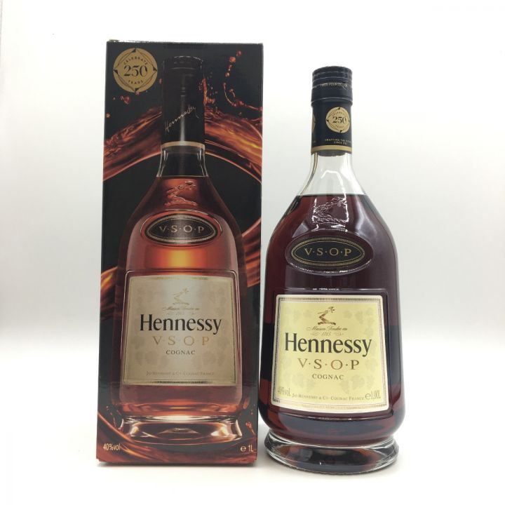 Hennessy ヘネシー ブランデー コニャック Hennessy ヘネシー VSOP 1000ml 40％ 箱付  未開栓｜中古｜なんでもリサイクルビッグバン