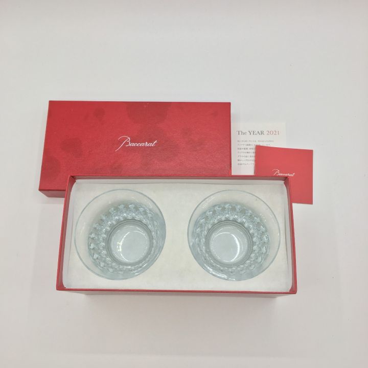 Baccarat バカラ ティアラ2021year ロックグラス ペア 箱付き 汚れあり 