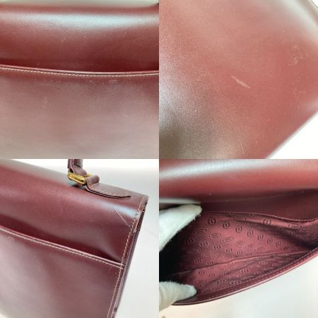  Cartier カルティエ マスト ワンハンドル ハンドバッグ ボルドー
