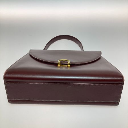  Cartier カルティエ マスト ワンハンドル ハンドバッグ ボルドー