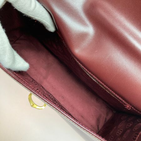  Cartier カルティエ マスト ワンハンドル ハンドバッグ ボルドー