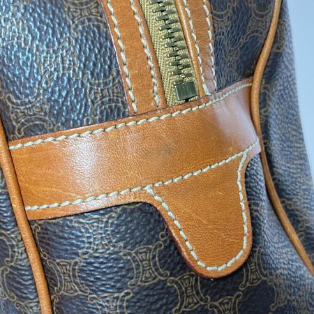  CELINE セリーヌ マカダム ハーフムーン ハンドバッグ ブラウン