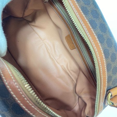  CELINE セリーヌ マカダム ハーフムーン ハンドバッグ ブラウン