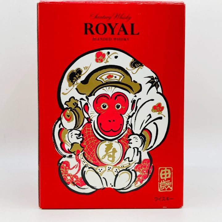 北海道内限定発送】 ROYAL サントリーローヤル ウイスキー 申歳 ボトル 干支 600ml 43% 2016年 陶器ボトル 猿 未開栓 ｜中古｜なんでもリサイクルビッグバン