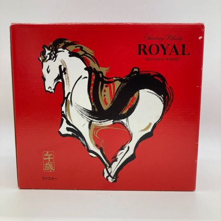 【北海道内限定発送】 ROYAL サントリーローヤル ウイスキー 午歳 ボトル 干支 600ml 43% 2014年 陶器ボトル 未開栓