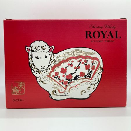 【北海道内限定発送】 ROYAL サントリーローヤル ウイスキー 未歳 ボトル 干支 600ml 43% 2015年 陶器ボトル 未開栓