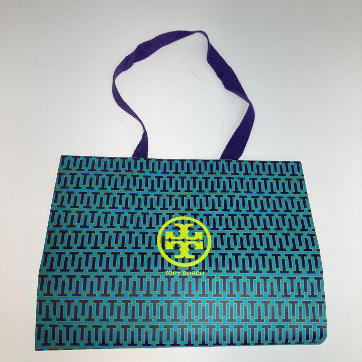 TORY BURCH トリーバーチ Tモノグラム ジャカード ミニ バレル ハンドバッグ 2WAYショルダーバッグ カーキ x  ネイビー｜中古｜なんでもリサイクルビッグバン