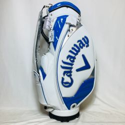 ◎◎ Callaway キャロウェイ キャディバッグ Exia エクシア 24 JM 9.5型 4.2kg 4分割 5124295 ホワイト x ブルー Aランク