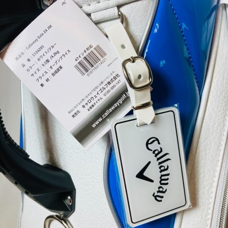  Callaway キャロウェイ キャディバッグ Exia エクシア 24 JM 9.5型 4.2kg 4分割 5124295 ホワイト x ブルー