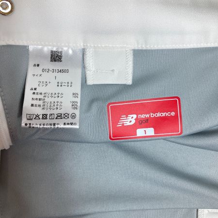  NEW BALANCE ニュー・バランス インナー付きプリーツスカート ゴルフウェア サイズ1 ホワイト