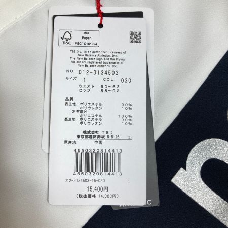  NEW BALANCE ニュー・バランス インナー付きプリーツスカート ゴルフウェア サイズ1 ホワイト