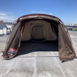 ◎◎ Coleman コールマン 4S ワイド ２ルーム コクーンIII アウトドア キャンプ ドームテント 2000036431 キャノピーポール（ショート）2本欠品 Cランク