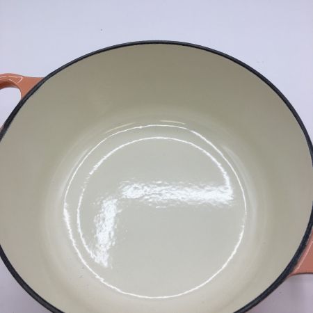  LE CREUSET ルクルーゼ ココットロンド 20cm オレンジ ホーロー鍋