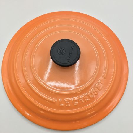  LE CREUSET ルクルーゼ ココットロンド 20cm オレンジ ホーロー鍋