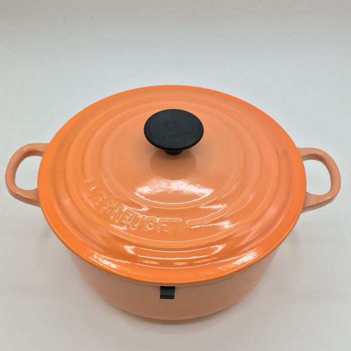 LE CREUSET ルクルーゼ ココットロンド 20cm オレンジ ホーロー鍋