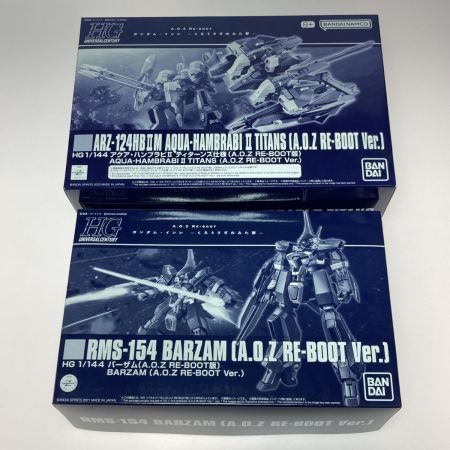  バンダイ 未組立 ガンプラ HG 1/144 バーザム(A.O.Z RE-BOOT版)・HG 1/144 アクアハンブラビII ティターンズ仕様 2点セット