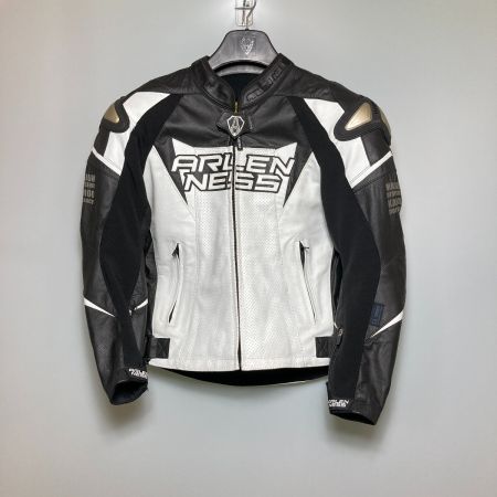  ARLEN NESS アレンネス  カンガルー&マグレザージャケット ラインホワイト サイズXL バイクウェア LJ-9687k-AN