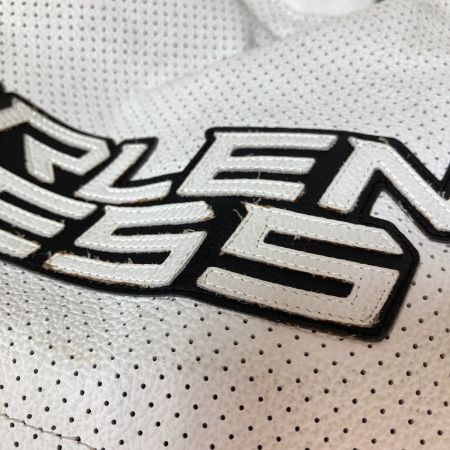  ARLEN NESS アレンネス  カンガルー&マグレザージャケット ラインホワイト サイズXL バイクウェア LJ-9687k-AN