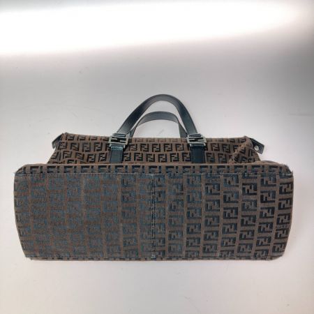  FENDI フェンディ ズッキーノ柄 ズッカ ハンドバック トートバッグ 2201-8BH138-JQ5-068 ブラウン