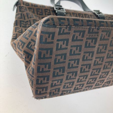  FENDI フェンディ ズッキーノ柄 ズッカ ハンドバック トートバッグ 2201-8BH138-JQ5-068 ブラウン