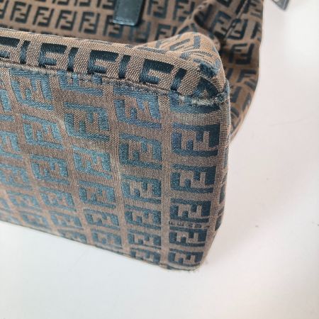  FENDI フェンディ ズッキーノ柄 ズッカ ハンドバック トートバッグ 2201-8BH138-JQ5-068 ブラウン