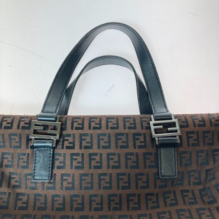  FENDI フェンディ ズッキーノ柄 ズッカ ハンドバック トートバッグ 2201-8BH138-JQ5-068 ブラウン