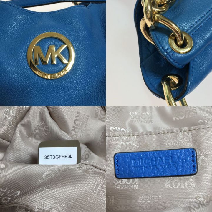 MICHAEL KORS マイケルコース 35T3GFHE3L スカイブルー キズ有 