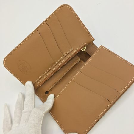  革蛸謹製 2つ折り財布　汚れあり ブラウン系