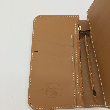  革蛸謹製 2つ折り財布　汚れあり ブラウン系