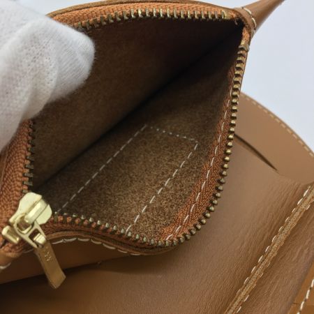  革蛸謹製 2つ折り財布　汚れあり ブラウン系