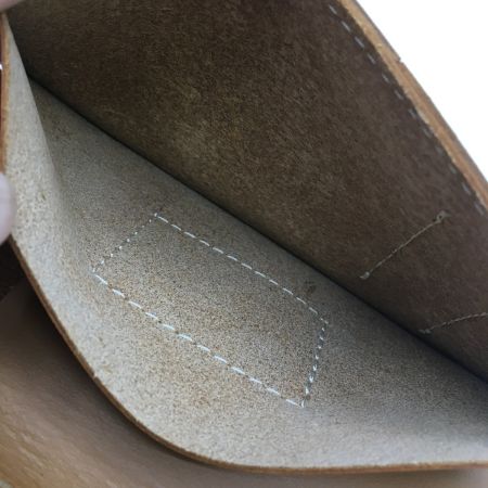  革蛸謹製 2つ折り財布　汚れあり ブラウン系