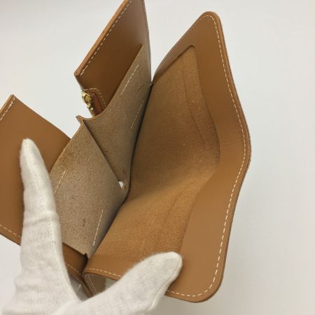  革蛸謹製 2つ折り財布　汚れあり ブラウン系