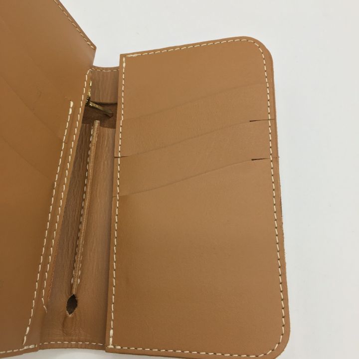 革蛸謹製 2つ折り財布 汚れあり ブラウン系 - 中古バッグ・財布小物