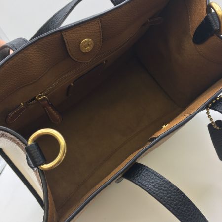  COACH コーチ 2WAYバッグ フィールド  ベージュ系 トート 30 C0777 アイボリー