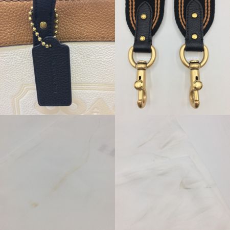  COACH コーチ 2WAYバッグ フィールド  ベージュ系 トート 30 C0777 アイボリー