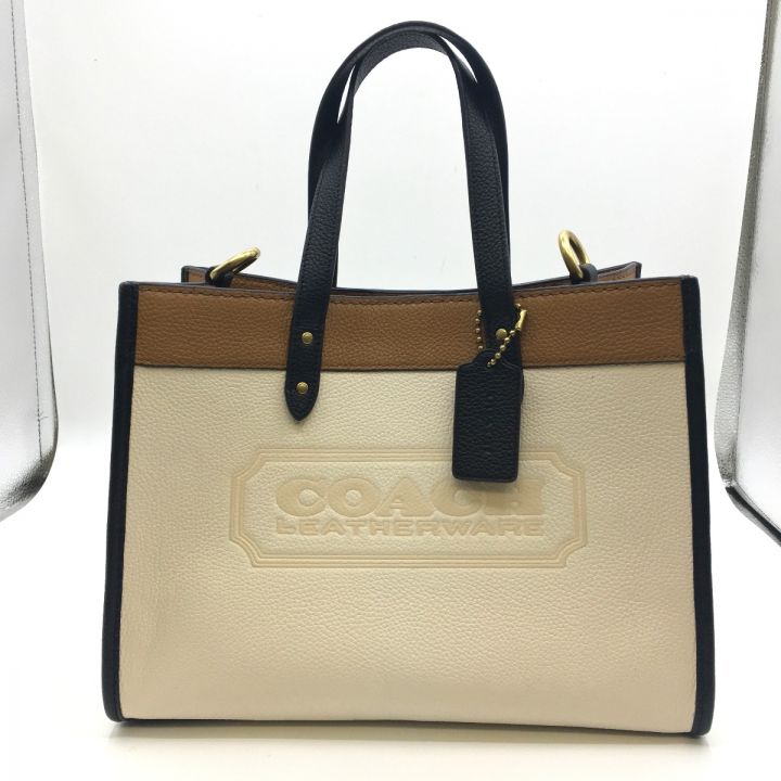 COACH コーチ 2WAYバッグ フィールド ベージュ系 トート 30 C0777 アイボリー｜中古｜なんでもリサイクルビッグバン