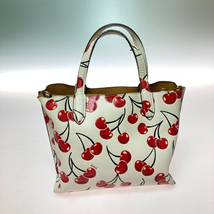 COACH コーチ ウィロウ トート 24 ウィズ チェリー プリント