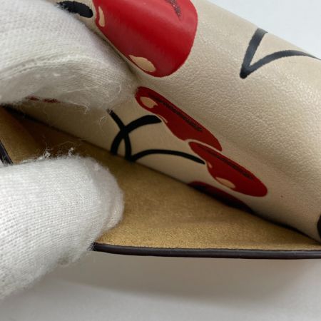  COACH コーチ ミニ タビー バッグ チャーム ウィズ チェリー プリント ホワイト